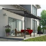 NADSTREŠEK ZA TERASO PALRAM FERIA PATIO COVER 4X4.25M SIVA/TRANSPARENT