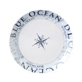 KAMP JEDILNI PRIBOR BRUNNER PLITVI KROŽNIK BLUE OCEAN FI 25 CM