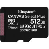 POMNILNIŠKA KARTICA KINGSTON MICRO SDX C 512GB CANVAS SELECT PLU