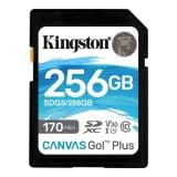 POMNILNIŠKA KARTICA KINGSTON SDXC 256GB SDG3/256GCANVAS GO PL