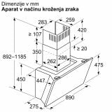 POŠEVNA STENSKA NAPA BOSCH DWK91LT60