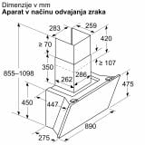 POŠEVNA STENSKA NAPA BOSCH DWK91LT60