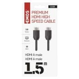 POVEZOVALNI KABEL EMOS HDMI 2.0 A/M-A/M 1.5M