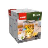 SKODELICA / LONČEK BANQUET 360 ML DOBLO DVOSTENSKA SKODELICA