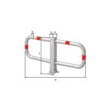 ZAPORA STOPPY, PREKUCNA, ZLOŽLJIVA 950X450 MM