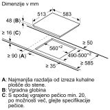 STEKLOKERAMIČNA PLOŠČA BOSCH PKE645CA2E Z GUMBI