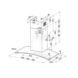 STENSKA KUHINJSKA NAPA FABER RAY SRM LED X/V SN A60