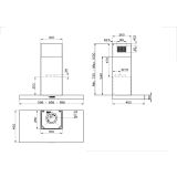 STENSKA KUHINJSKA NAPA FABER STILO COMFORT BK MATT A60