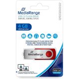 USB KLJUČ MEDIARANGE 4GB 2.0 RDEČ MR907-RED