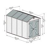 VRTNA HIŠKAA PALRAM SKYLIGHT TIP 6X10 RUMENO RJAVA