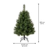 ZELENA NOVOLETNA JELKA ONTARIO PINE IZ UMETNE MASE, VIŠINE 180 CM