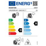 ZIMSKA GUMA NEXEN 195/65R16 WINGUARD WT1 DOTXX24