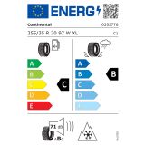 ZIMSKA PNEVMATIKA CONTINENTAL 255/35R20 97W XL FR TS870P WINTERCONTACT