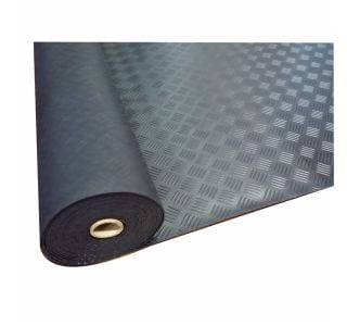 TEHNIČNA GUMENA PLOŠČA 1200X10000X3 MM CHECKER AVTOTEKAČ ČRN