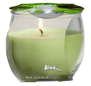 SVEČA V KOZARCU ALADINO CANDELS WHITE MUSK