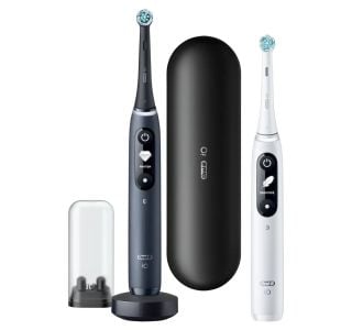 ELEKTRIČNA ZOBNA ŠČETKA ORALB IO7 DUO BELA/ČRNA