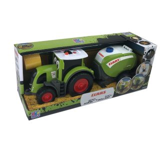 HAPPY PEOPLE TRAKTOR CLASS AXION 870 + OVIJALNIK ZA BALE, 28 CM 34543