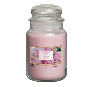 SVEČA V KOZARCU ALADINO LARGE JAR ROSE