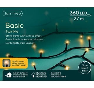 LUČKE LUMINEO LED 2700 CM 8 FUNKCIJ TWINKLE EFEKT ZUNANJE