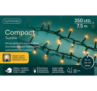 LED 750 CM 8 FUNKCIJ BELE ZUNANJE