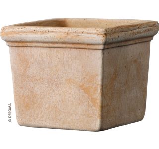 GLINENI ZUNANJI LONEC DEROMA MINI SIENA QUADRO TERRACOTTA 11 CM