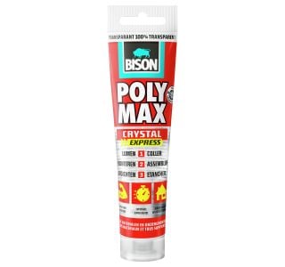 MONTAŽNO LEPILO BISON POLY MAX CRYSTAL EXPRESS TUBA 115G