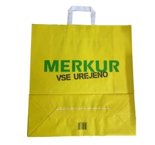 NAKUPOVALNA VREČKA MERKUR PAPIRNA VREČKA 45+17X48 CM