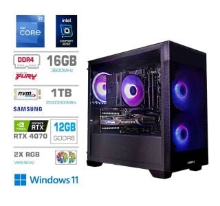 NAMIZNI RAČUNALNIK PCX EXTON I7 12700F/16GB/1TB /RTX4070/RGB/W11H