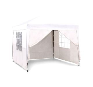 PAVILJON ZA KAMPIRANJE VONHAUS POP-UP Z UTEŽMI 2.5X2.5M BEŽ