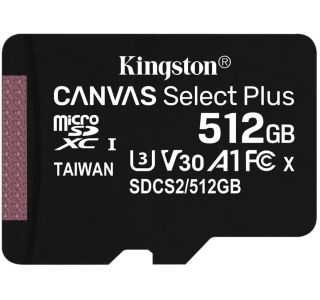 POMNILNIŠKA KARTICA KINGSTON MICRO SDX C 512GB CANVAS SELECT PLU