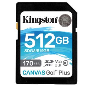 POMNILNIŠKA KARTICA KINGSTON SDXC 512GB SDG3/512GCANVAS GO PL