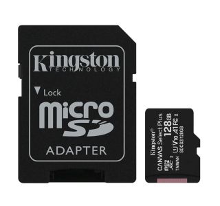 POMNILNIŠKA KARTICA KINGSTON SDXC MICRO 128GB CANVAS SELECT PLUS 100MB/S