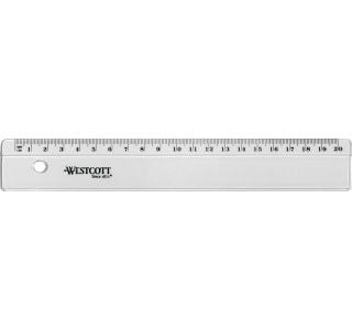 RAVNILO, ŠABLONA WESTCOTT 20 CM PVC PROZORNO E-10151 BP