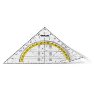 RAVNILO, ŠABLONA WESTCOTT GEO TRIKOTNIK FLEX 14 CM E-10132 00