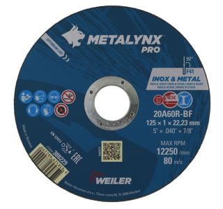 REZALNA PLOŠČA ZA RF METALYNX 125X1X22.23 MM 20A650R-BF 10+2 GRATIS