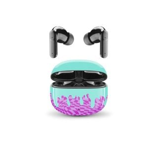 SLUŠALKE MUSIC SOUND MINT-VIJOLA BLUETOOTH UŠESNE TWS