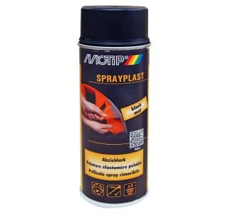 BARVNI SPREJ MOTIP SPRAYPLAST ČRNI MAT 400ML - FOLIJA SPREJ