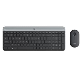 TIPKOVNICA LOGITECH SLIM MK470 + MIŠKA MK470 BREZŽIČNA GRAFITNA