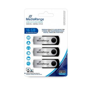 USB KLJUČ MEDIARANGE 16GB 1/3 2.0 MR910-3