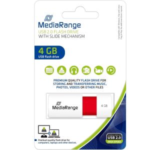 USB KLJUČ MEDIARANGE 4GB 2.0 RDEČ MR970