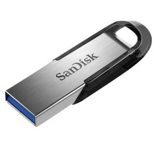 USB KLJUČ SANDISK 128GB ULTRA FLAIR 3.0 SREBRN, KOVINSKI, BREZ