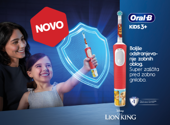 Električna zobna ščetka Oral-b <br>Levji kralj